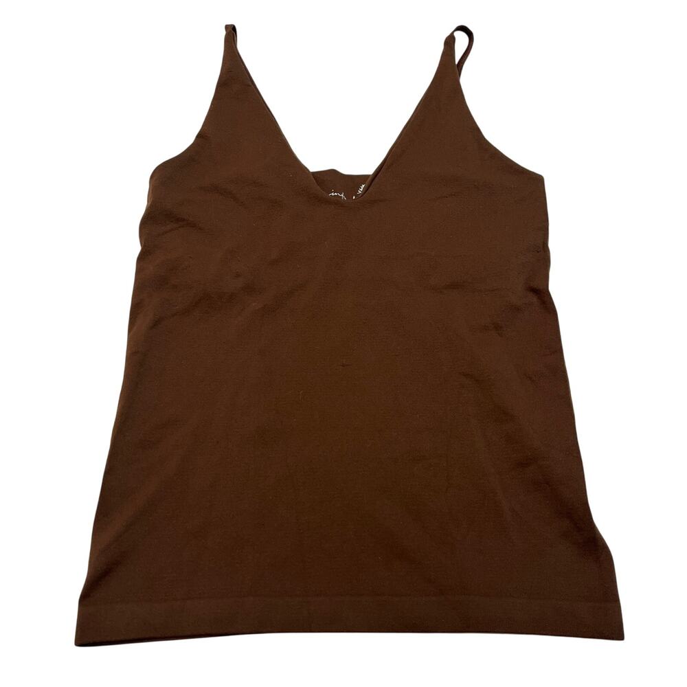 M176 INTIMATELY Free People Women's V-Neck Tank Top Brown XS/Small
